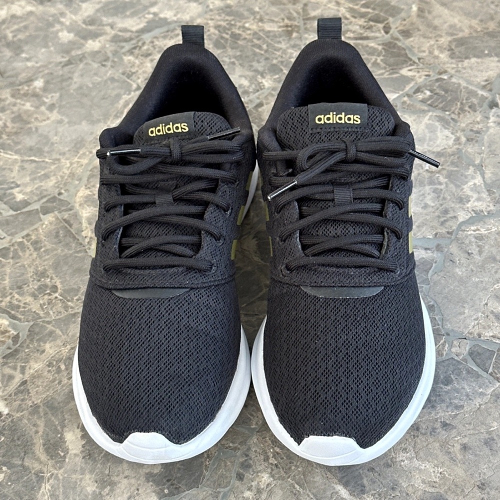 Adidas Womens QT Racer 2.0 H05800 Black Running Shoes Sneakers Size 9 - Picture 3 of 11